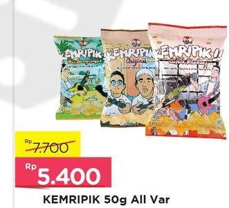 Promo Harga KEMRIPIK Snack All Variants 50 gr - Alfamart