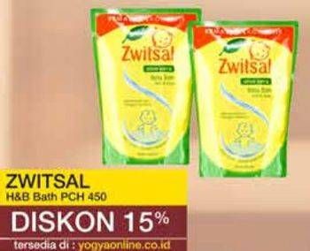 Promo Harga Zwitsal Natural Baby Bath Milky With Rich Honey 450 ml - Yogya