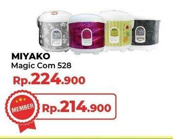 Promo Harga MIYAKO MCM 528 | Magic Com  - Yogya