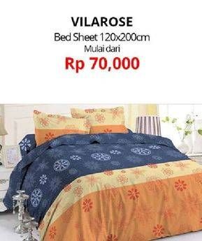 Promo Harga Vilarose Bed Sheet 1 pcs - Carrefour