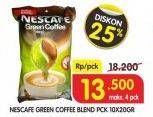Promo Harga Nescafe Green Blend per 10 sachet 20 gr - Superindo