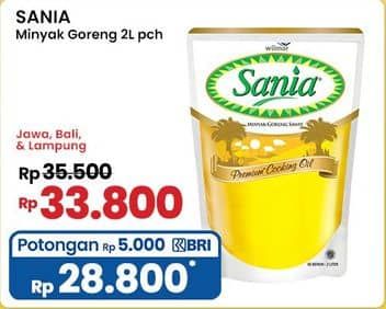 Promo Harga Sania Minyak Goreng 2000 ml - Indomaret