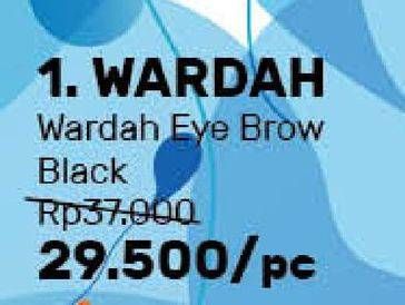 Promo Harga WARDAH Eye Brow Pencil Black  - Guardian