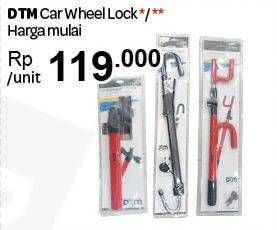 Promo Harga DTM Car Wheel Lock  - Carrefour