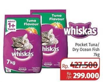 Promo Harga WHISKAS Makanan Kucing Tuna, Dry 7 kg - Lotte Grosir