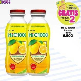 Promo Harga Hi C 1000 Real Non Carbonated Vitamin C Drink Lemon 140 ml - Watsons
