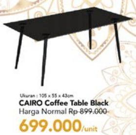 Promo Harga TRANSLIVING Cairo Coffe Table 105 X 55 X 43 Cm  - Carrefour