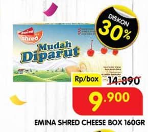 Promo Harga Emina Cheddar Cheese Shred 160 gr - Superindo