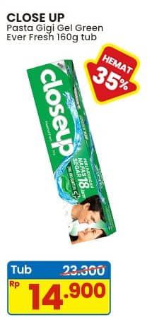 Promo Harga Close Up Pasta Gigi Everfresh Menthol Fresh 160 gr - Indomaret