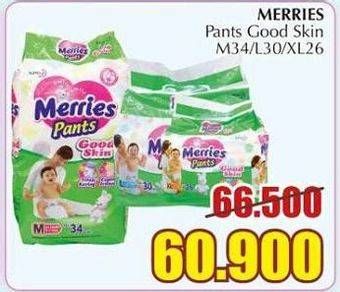 Promo Harga MERRIES Pants Good Skin M34, L30, XL26  - Giant