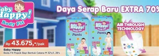 Promo Harga Baby Happy Body Fit Pants M32, L28 28 pcs - TIP TOP