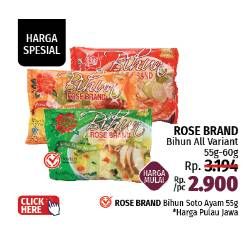 Promo Harga Rose Brand Bihun Instan All Variants 55 gr - LotteMart