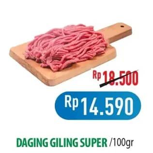 Promo Harga Daging Giling Sapi per 100 gr - Hypermart