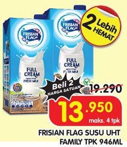 Promo Harga Frisian Flag Susu UHT Purefarm Full Cream 946 ml - Superindo