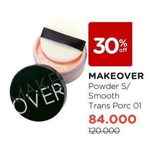 Promo Harga MAKE OVER Silky Smooth Translucent Powder 01  - Watsons