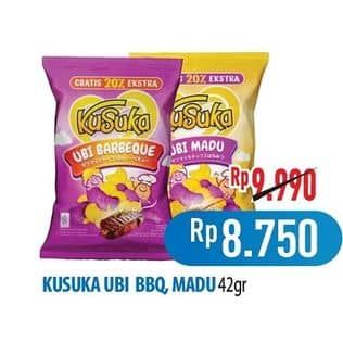 Promo Harga Kusuka Keripik Ubi Barbeque, Madu 42 gr - Hypermart