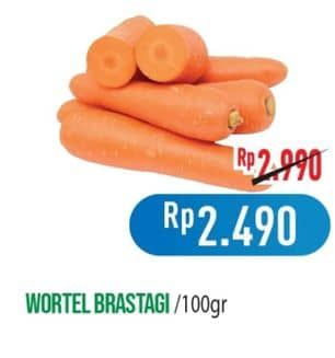 Promo Harga Wortel Berastagi per 100 gr - Hypermart