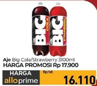 Promo Harga Aje Big Cola Minuman Soda Kecuali Cola, Kecuali Strawberry 3100 ml - Carrefour