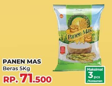 Promo Harga Panen Mas Beras 5000 gr - Yogya