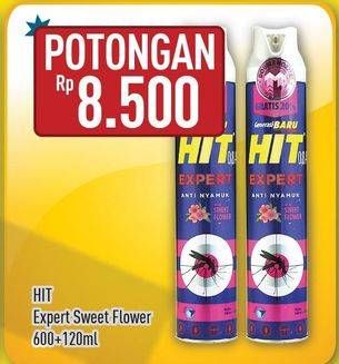 Promo Harga HIT Aerosol Expert Sweet Flower 720 ml - Hypermart