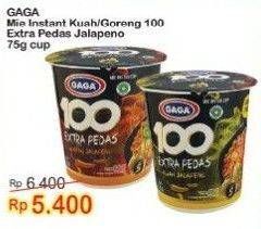 Promo Harga GAGA 100 Extra Pedas Kuah Jalapeno, Goreng Jalapeno 75 gr - Indomaret