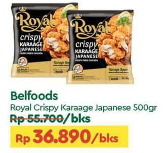 Promo Harga Belfoods Royal Nugget Crispy Karaage 500 gr - TIP TOP