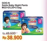 Promo Harga Goon Smile Baby Night Pants M22+2, L20+2  - Indomaret