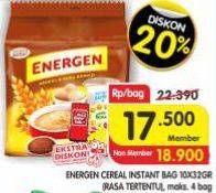 Promo Harga Energen Cereal Instant per 10 sachet 32 gr - Superindo