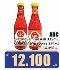 Promo Harga ABC Sambal Asli, Extra Pedas 335 ml - Hari Hari