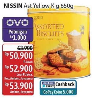 Promo Harga Nissin Assorted Biscuits 650 gr - Alfamidi