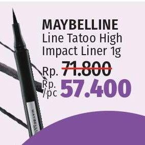 Promo Harga MAYBELLINE Line Tattoo High Impact Liner Intense Black 1 gr - LotteMart