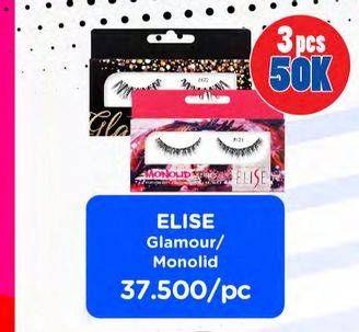 Promo Harga ELISE Bulu Mata Glamour 105, Monolid 108 1 pcs - Watsons