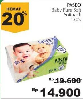 Promo Harga PASEO Baby Pure Soft 130 sheet - Giant