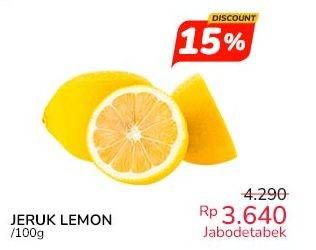 Promo Harga Jeruk Lemon per 100 gr - Indomaret
