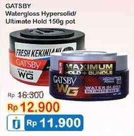 Promo Harga GATSBY Watergloss Hyper Solid, Ultimate Hold 150 gr - Indomaret