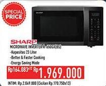 Promo Harga SHARP Microwave Inverter R-650GX(BS)  - Hypermart