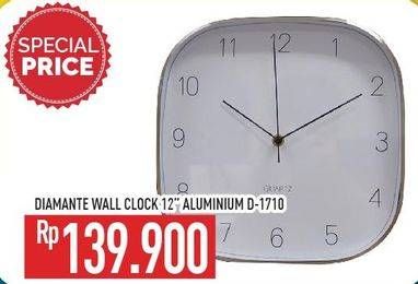 Promo Harga DIAMANTE Wall Clock D-1710  - Hypermart