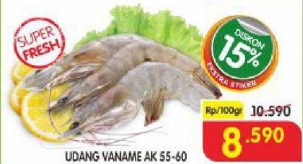 Promo Harga Udang Vanamae AK55-60 100 gr - Superindo