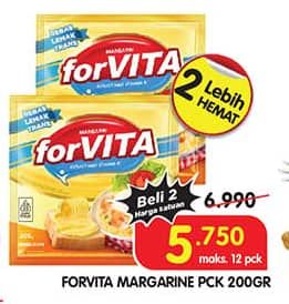 Promo Harga Forvita Margarine 200 gr - Superindo