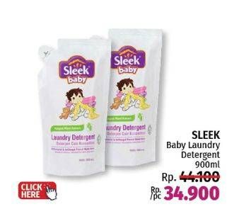 Promo Harga Sleek Baby Laundry Detergent 900 ml - LotteMart