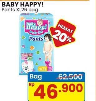 Promo Harga Baby Happy Body Fit Pants XL26 26 pcs - Indomaret