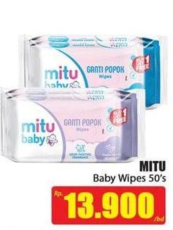 Promo Harga MITU Baby Wipes 50 pcs - Hari Hari