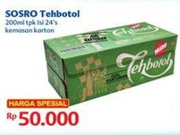 Promo Harga Sosro Teh Botol per 24 pcs 200 ml - Indomaret