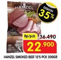 Promo Harga Hanzel Smoked Beef 200 gr - Superindo