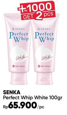Promo Harga SENKA Perfect Whip Facial Foam Vibrant White 100 gr - Guardian