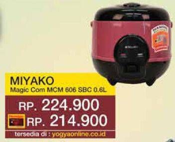 Promo Harga Miyako MCM 606 A | Rice Cooker  - Yogya