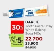 Promo Harga Darlie Toothpaste All Shiny White Foamy Baking Soda 140 gr - Watsons