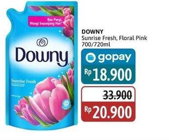 Promo Harga Downy Pewangi Pakaian Sunrise Fresh, Floral Pink 720 ml - Alfamidi
