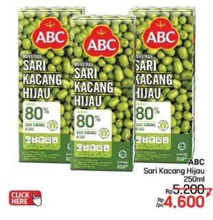 Promo Harga ABC Minuman Sari Kacang Hijau 250 ml - LotteMart