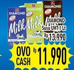 Promo Harga DIAMOND Milk UHT 1 ltr - Hypermart